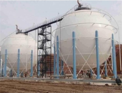 新疆中泰化学氯碱球罐施工